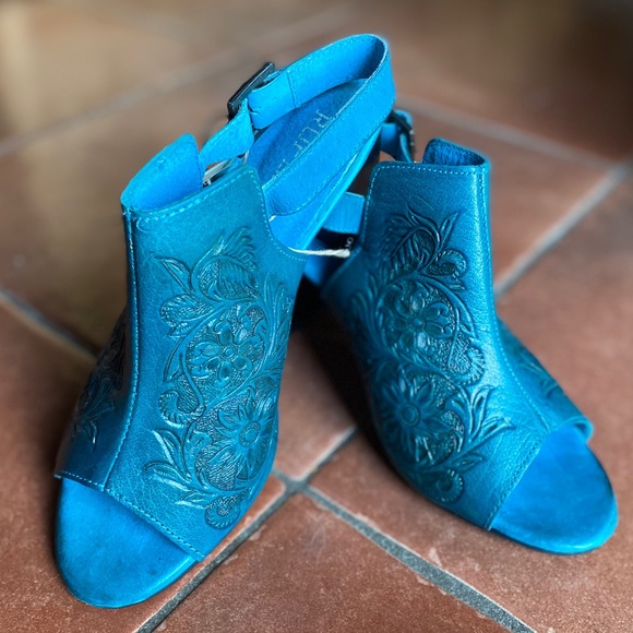 Roper Wear Of The West | Turquoise Mules - Picture 3 of 12